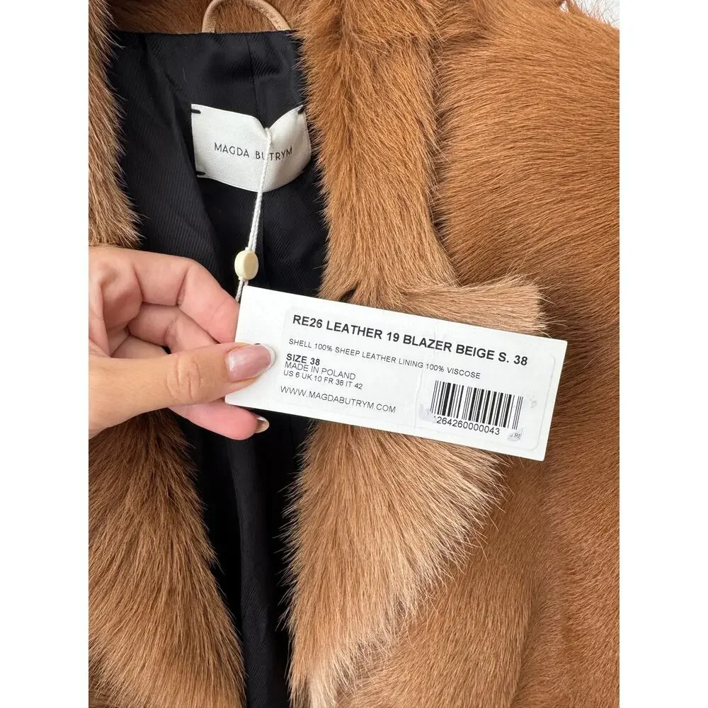 Magda Butrym Hourglass Fur-effect Blazer
